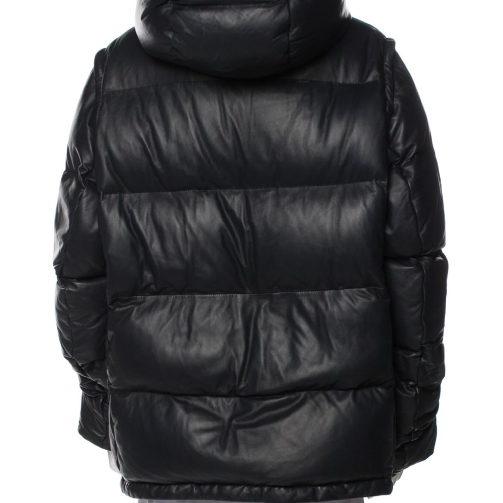 Burberry Detachable Sleeve Hooded Puffer Jacket- Lamb Leather - Picture 8 of 16